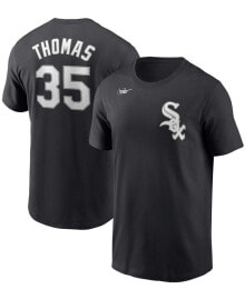 Nike men's Frank Thomas Black Chicago White Sox Cooperstown Collection Name Number T-shirt