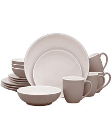 Noritake colorTrio Coupe 16 Piece Dinnerware Set, Service for 4