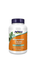 NOW Foods Magnesium Citrate Цитрат магния для поддержки нервной системы 180 гелевых капсул