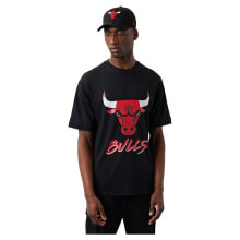 T-shirts nEW ERA Chicago Bulls NBA Script Mesh Short Sleeve T-Shirt