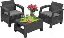 Allibert CORFU II WEEKEND garden furniture set - graphite