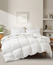 UNIKOME heavyweight White Goose Feather and Down Comforter, Full/Queen