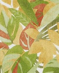 Leaf print flat sheet