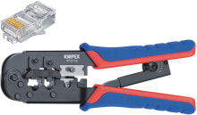 Инструменты для монтажа сетевых линий инструмент для опрессовки штекеров Knipex 97 51 10 SB