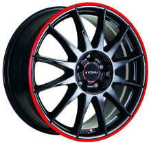 Колесный диск литой Ronal R54 jetblack-red rim 8x17 ET35 - LK5/112 ML76