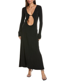 Купить черные женские платья WeWoreWhat: Weworewhat Cutout Maxi Dress Women's