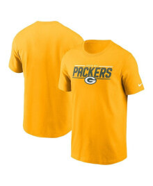 Nike men's Gold Green Bay Packers Muscle T-shirt