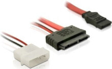 Компьютерные кабели и коннекторы deLOCK Cable Micro SATA female + 2Pin Power SATA кабель SATA 0,30 m Красный 84384