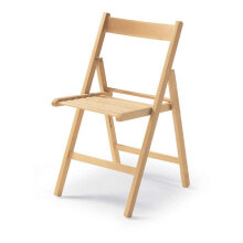 Folding Chair Brown Wood Beech 79 x 42,5 x 47,5 cm