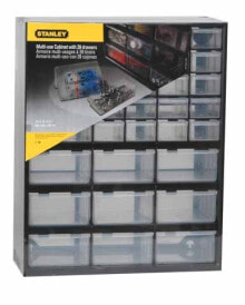 Ящики для инструментов Stanley 1-93-981 ящик для инструментов Ящик для мелких деталей Пластик Черный, Прозрачный