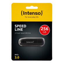 Intenso Speed Line USB флеш накопитель 256 GB USB тип-A 3.2 Gen 1 (3.1 Gen 1) Черный 3533492