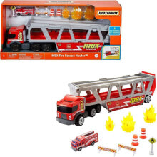 Игрушечная машинка Mattel Транспортер Пожарная служба, с аксессуарами