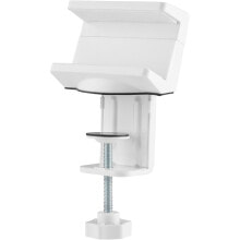 InLine Table clamp for socket strip - white