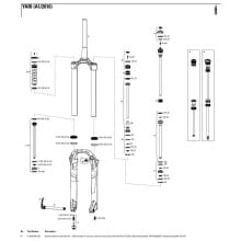 ROCKSHOX Yari 130 mm Solo Air Boost Left Spring Internals