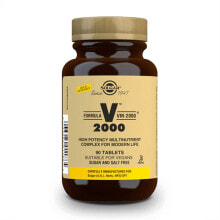 Витаминно-минеральные комплексы solgar Formula V VM-2000 Поливитаминный комплекс против стресса и напряжения современной жизни  90 таблеток