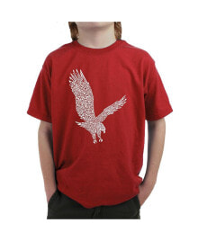 LA Pop Art big Boy's Word Art T-shirt - Eagle