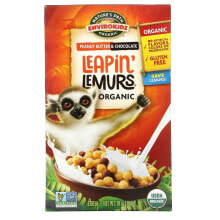 Готовые завтраки, мюсли, гранола Nature's Path, Envirokidz Organic, Зерновые хлопья Leapin 'Lemurs, арахисовое масло и шоколад, 10 унций (284 г)