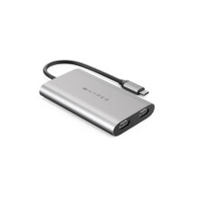 Targus HDM1-GL видео кабель адаптер USB Type-C 2 x HDMI Серый
