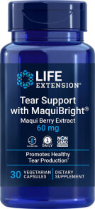 Витамины и БАДы Life Extension Tear Support with MaquiBright --Пищевая добавка для поддержки здоровья слезной железы глаз  - 60 мг - 30 вегетарианских капсул