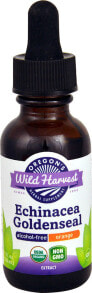 Эхинацея Oregon's Wild Harvest Organic Echinacea Goldenseal Alcohol-Free Orange --Эхинацея  из золототысячника без спирта со вкусом апельсина -- 30 мл
