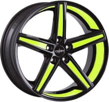 Колесный диск литой Oxigin 18 Concave black foil neon yellow 8.5x19 ET40 - LK5/112 ML66.6