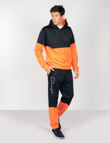 Мужские спортивные костюмы Мужской спортивный костюм черный оранжевый Champion Dres