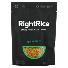 Рис RightRice, Сделано из овощей, чеснок и травы, 198 г (7 унций)