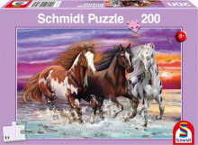 Schmidt Spiele Puzzle 200 Trzy dzikie konie G3