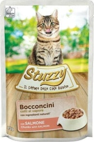 Купить влажные корма для кошек Stuzzy / Штуззи: Stuzzy STUZZY KOT sasz.85g BOCCONCINI ŁOSOŚ /24