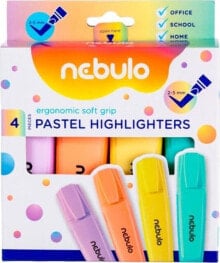 Nebulo Zakreślacz pastelowy 4 kolory NEBULO