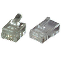 Изолирующие зажимы, наконечники, клеммы eFB Elektronik RJ45 UTP, E-MO 8/8 SF коннектор Прозрачный 37514.1-100