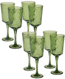 Green Diamond Acrylic 8-Pc. All-Purpose Goblet Set