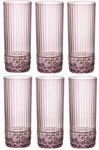 Купить рюмки и стопки Bormioli Rocco: Highball-Glas America 20's 6er Set