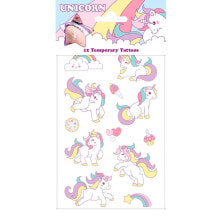 FUNNY PRODUCTS Blister Tatoos 10X20 Cm Unicorn