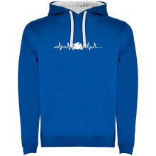 KRUSKIS Motorbike Heartbeat Two-Colour Hoodie