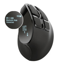Компьютерные мыши беспроводная мышь Trust Voxx Bluetooth Зарядное устройство Эргономично Вертикаль Чёрный 2400 dpi
