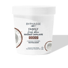 Byphasse Family Fresh Delicate Mask Восстанавливающая маска с маслом кокоса для окрашенных волос 250 мл