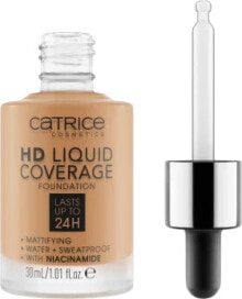 Foundation Liquid HD Coverage Waterproof 048 Desert Beige, 30 ml