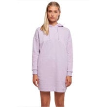 URBAN CLASSICS Organic Oversized Terry Long Sleeve Short Dress