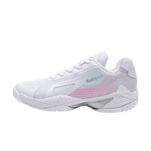 KUMPOO Badminton Shoes Unisex Low-Top White/Pink