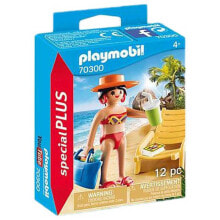Детские игровые наборы и фигурки из дерева Набор с элементами конструктора Playmobil Special Plus 70300 Девушка, загорающая на шезлонге