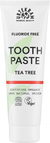 Organische Zahnpasta mit besonders hoher Desinfektionswirkung und Teebaum - Urtekram Toothpaste Tea Tree