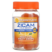 Zicam, Cold Remedy, Medicated Fruit Drops, Ultimate Orange, 25 Drops