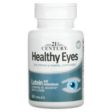 Лютеин, зеаксантин 21st Century, добавка для здоровья глаз, лютеин и антиоксиданты, 60 таблеток