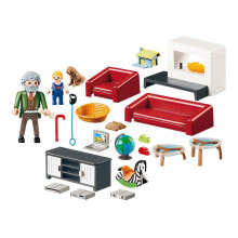 Детские игровые наборы и фигурки из дерева набор с элементами конструктора Playmobil Dollhouse 70207 Удобная гостиная