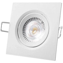 EDM Square Recessed Led Downlight 5W 380 Lumens 6400K