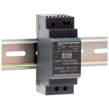 Блоки питания для светодиодных лент mEAN WELL HDR-30-15 адаптер питания / инвертор