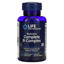 Витамины группы В life Extension, BioActive Complete B-Complex, 60 Vegetarian Capsules