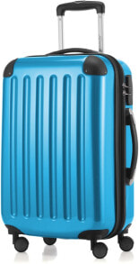 Мужские пластиковые чемоданы мужской чемодан пластиковый синий HAUPTSTADTKOFFER Suitcase Alex, 55 cm, 45 Liters, black