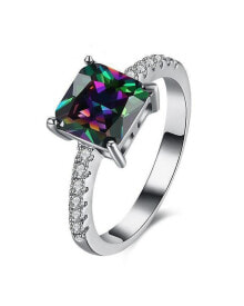 Купить кольца и перстни Hollywood Sensation: Princess Cut Mystic Topaz Ring